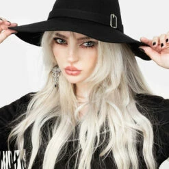 CAF1 Esbat Wide Brim Fedora -Cheap Disturbia Shop AW21CA487 ESBAT WIDE BRIM FEDORA 001 800x