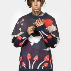 BET1 Faraway Unisex Mock Neck Jumper 12 BET1 Faraway Unisex Mock Neck Jumper -Cheap Disturbia Shop AW22B181 Faraway Oversized Jumper 002 800x