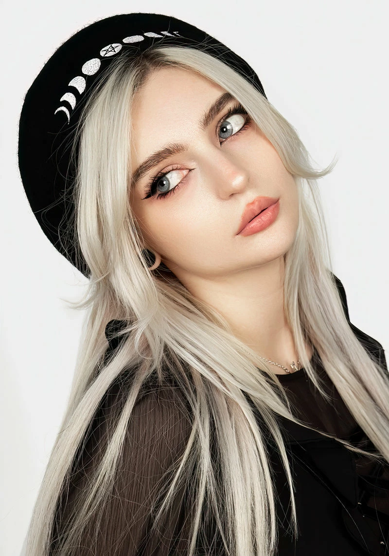 CAF1 Lunar Embroidered Beret 7 CAF1 Lunar Embroidered Beret - Image 6