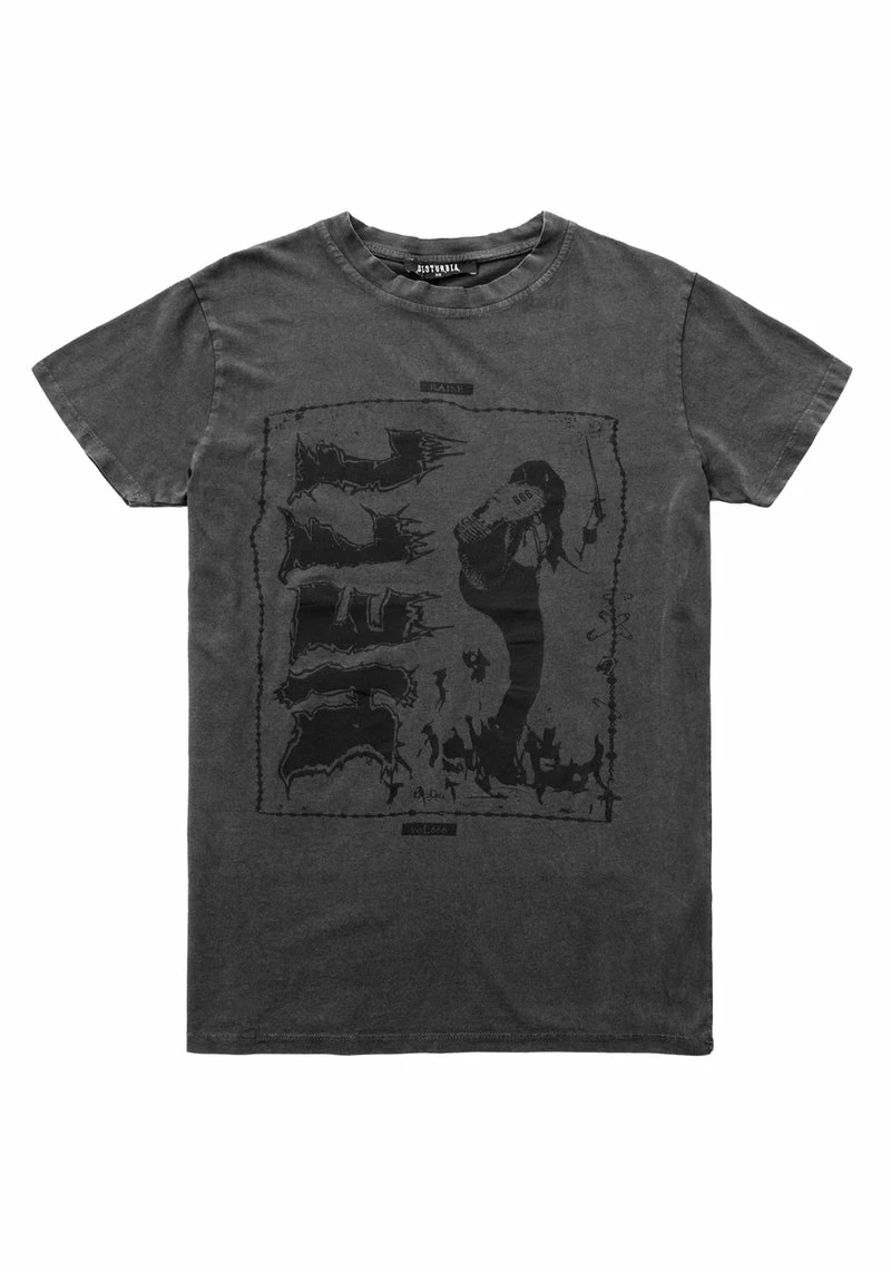 DMT1 Hell Vintage Grey Washed T-Shirt 7 DMT1 Hell Vintage Grey Washed T-Shirt - Image 5