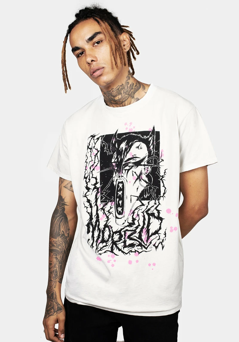 DMT1 Morbid Vintage Off White Washed T-Shirt