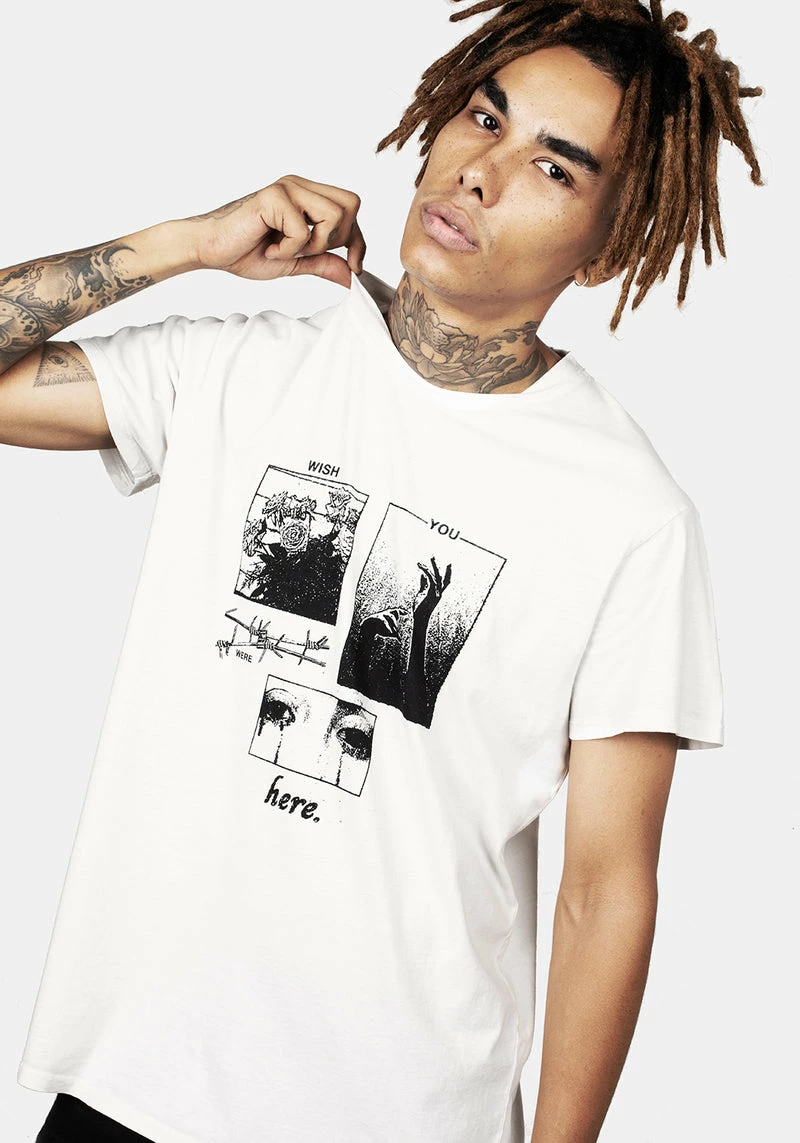 DMT1 Wish Vintage Off White Washed T-Shirt - Image 5