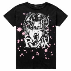 DMT1 Punk Vintage Black Washed T-Shirt 14 DMT1 Punk Vintage Black Washed T-Shirt -Cheap Disturbia Shop AW22DM15 Punk vintage black 1 800x