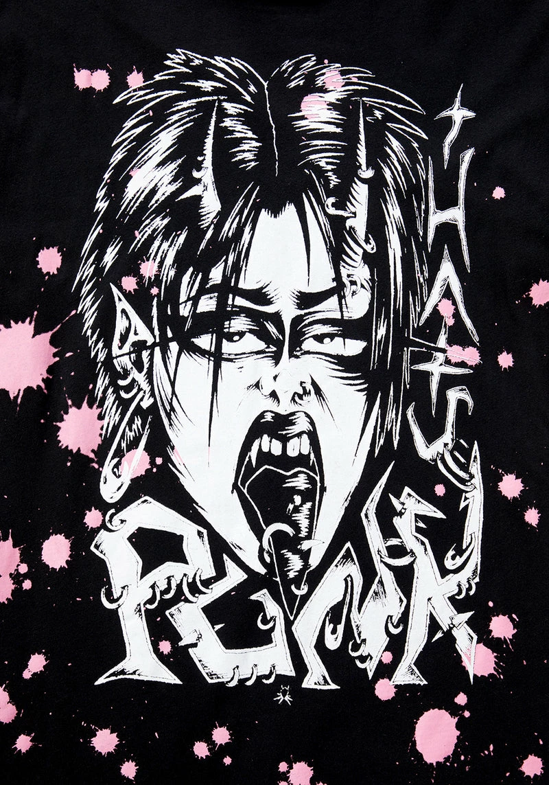 DMT1 Punk Vintage Black Washed T-Shirt 4 DMT1 Punk Vintage Black Washed T-Shirt - Image 2