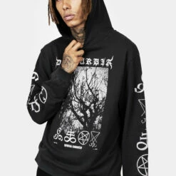 DMT1 Infernal Relaxed Fit Hoody -Cheap Disturbia Shop AW22DM245 INFERNAL RELAXED FIT UNISEX HOODY 004 800x