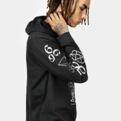 DMT1 Infernal Relaxed Fit Hoody -Cheap Disturbia Shop AW22DM245 INFERNAL RELAXED FIT UNISEX HOODY 007 800x