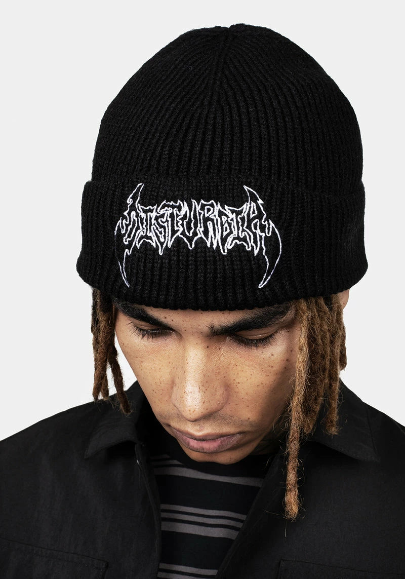 HXC1 Distorted Disturbia Embroidered Beanie 3 HXC1 Distorted Disturbia Embroidered Beanie - Image 2
