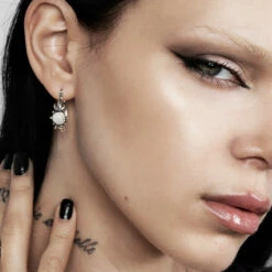 TOU1 Persephone Hoop Earrings -Cheap Disturbia Shop AW22TS23 Persephone Hoop Earrings 002 800x