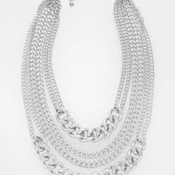 TOU1 Teeth Layered Multichain Necklace -Cheap Disturbia Shop AW22TS33 Teeth Layered Multichain Necklace XJ 1 800x