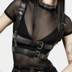 YHU1 Infinity Studded Harness -Cheap Disturbia Shop AW22YH86 Infinity Studded Harness 003 aa0e6862 3015 4c5a b891 b1dceffc9f87 800x