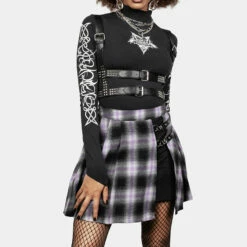 YHU1 Infinity Studded Harness -Cheap Disturbia Shop AW22YH86 Infinity Studded Harness 006 800x