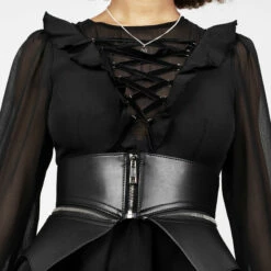 YHU1 Bettie Peplum Waist Belt -Cheap Disturbia Shop AW22YH87 Bettie Peplum Waist Belt 003 800x