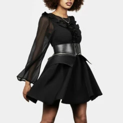 YHU1 Bettie Peplum Waist Belt -Cheap Disturbia Shop AW22YH87 Bettie Peplum Waist Belt 008 800x