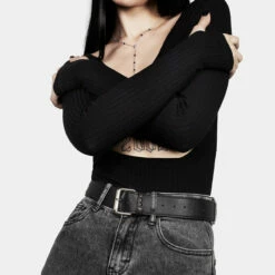 YHU1 Hellbound Studded Jeans Belt -Cheap Disturbia Shop AW22YH89 Hellbound Studded Jean Belt 004 800x