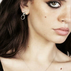 TOU1 Sphynx Silver Hoop Earrings 13 TOU1 Sphynx Silver Hoop Earrings -Cheap Disturbia Shop SS22TS03 Sphynx Silver Hoop Earrings 002 800x