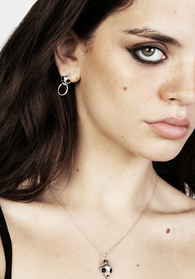 TOU1 Sphynx Silver Hoop Earrings 8 TOU1 Sphynx Silver Hoop Earrings - Image 6