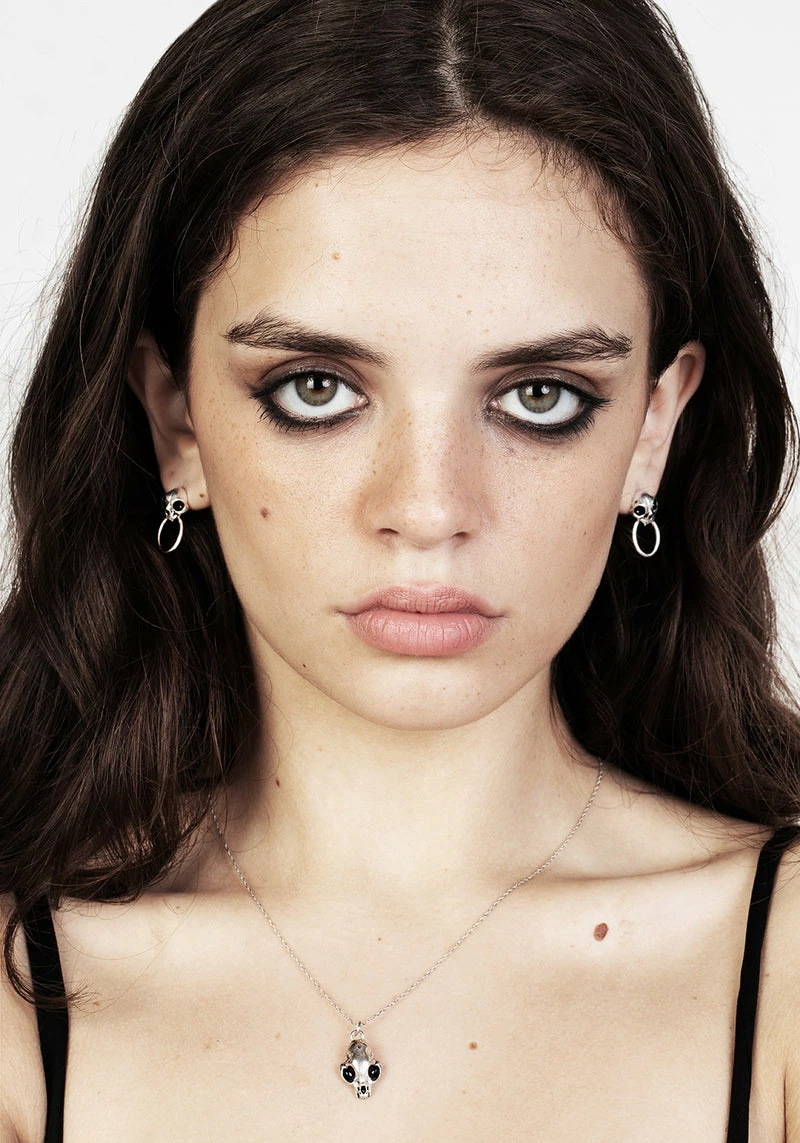 TOU1 Sphynx Silver Hoop Earrings 7 TOU1 Sphynx Silver Hoop Earrings - Image 5