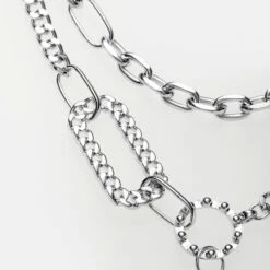 TOU1 Blade Multi-Chain Necklace -Cheap Disturbia Shop SS22TS18 Blade Multi Chain Necklace 2 800x