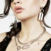 TOU1 Blade Multi-Chain Necklace -Cheap Disturbia Shop SS22TS18 Blade Multichain Necklace 005 800x