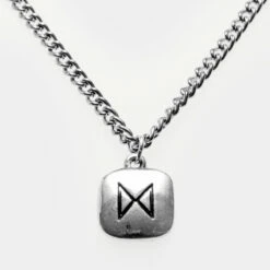 TOU1 Runes Layered Necklace -Cheap Disturbia Shop SS22TS19 Runes Layered Necklace 02 800x