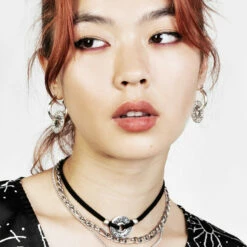 TOU1 Runes Layered Necklace -Cheap Disturbia Shop SS22TS19 Runes Layered Necklace 003 800x