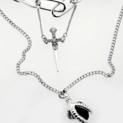 TOU1 Dragon Egg Multi-Chain Necklace -Cheap Disturbia Shop SS22TS22 Dragon Egg Multi Chain Necklace 6 800x