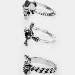 TOU1 Morbid Ring Set 12 TOU1 Morbid Ring Set -Cheap Disturbia Shop SS22TS34 Morbid Ring Set STACKED02 800x