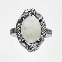 TOU1 SERPENT MOONSTONE RING