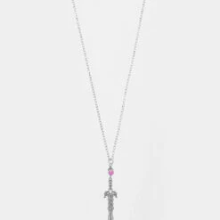 TOU1 RITUAL DAGGER AMETHYST PENDANT NECKLACE