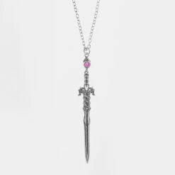 TOU1 RITUAL DAGGER AMETHYST PENDANT NECKLACE -Cheap Disturbia Shop TSDIS048 RITUAL DAGGER PENDANT NECKLACE 012 800x